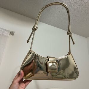 Gold metallic purse